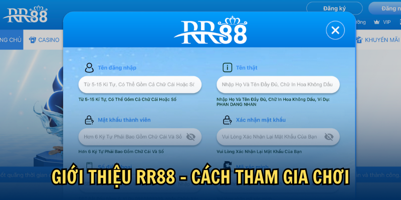 Giới thiệu RR88 - Cách tham gia chơi